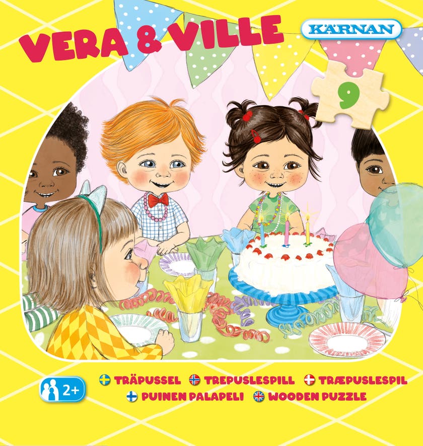 Träpussel Vera & Ville 9 bitar