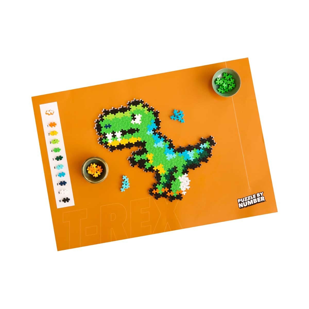 Plus-Plus Puzzle By Number T-Rex 250 pcs
