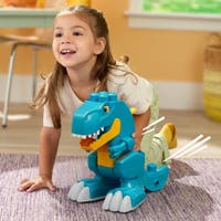 MEGA BLOKS Build & Chomp Dinosaurie med rullande hjul