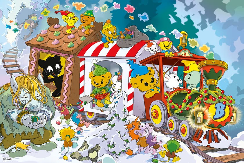 Bamse Julpussel 100 delar