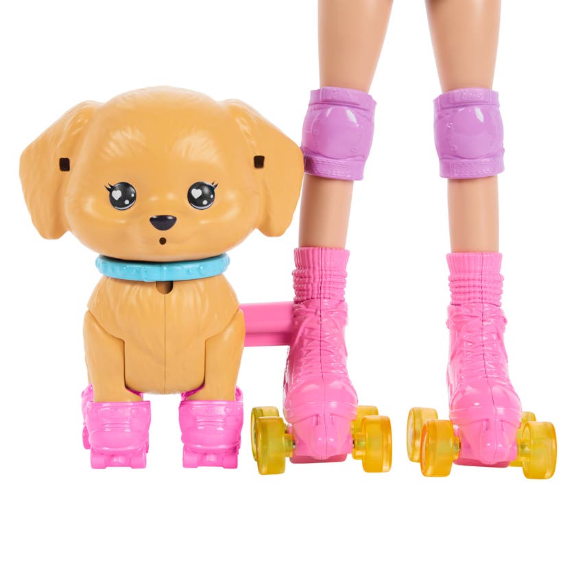 Barbie Skate and Run Pup Docka med Valp