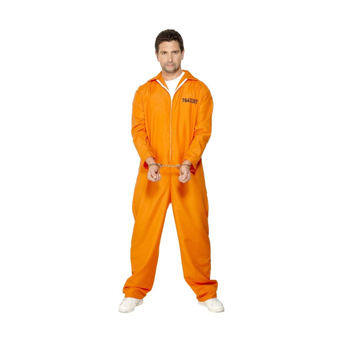 Halloween, Fängelseoverall Orange Xl