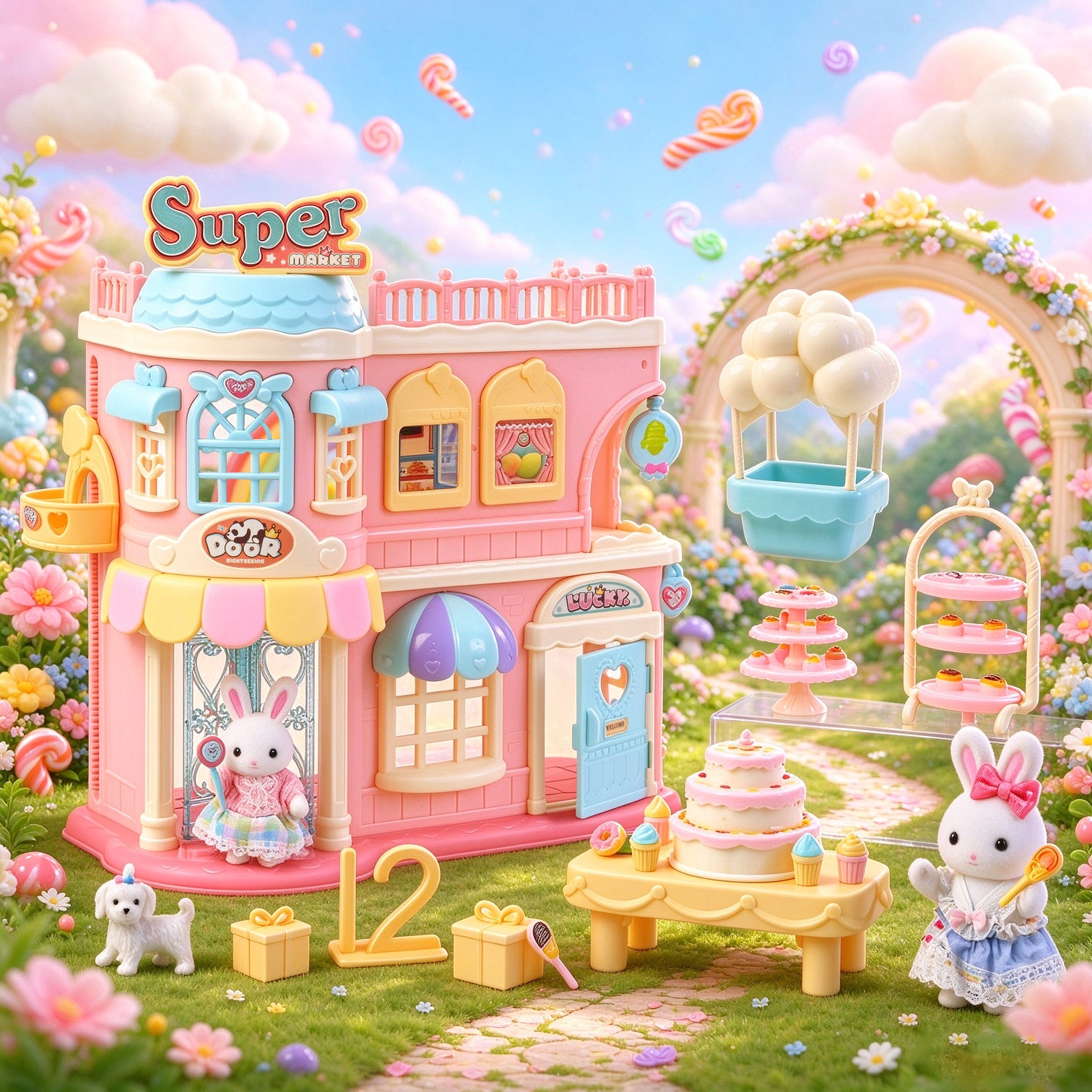Forest Dreamland Supermarket lekset 18 delar