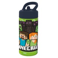 Minecraft Sipper Water Bottle, 410Ml