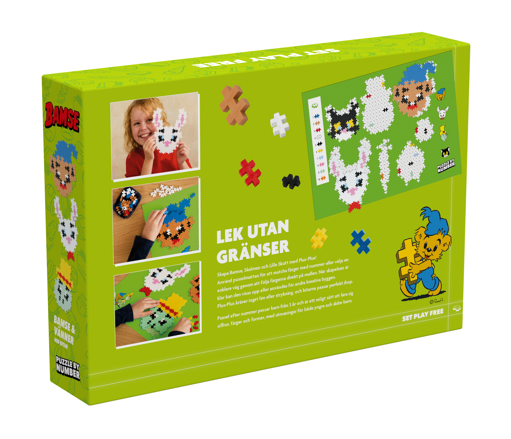 Plus-Plus Bamse & vänner 600 stk