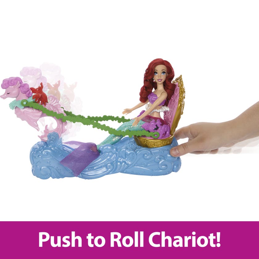 Disney Princess Ariel med vagn och sjöhäst