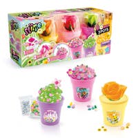 SO SLIME Slime Flower 3-pack – skapa färgglada blomsterslimekrukor