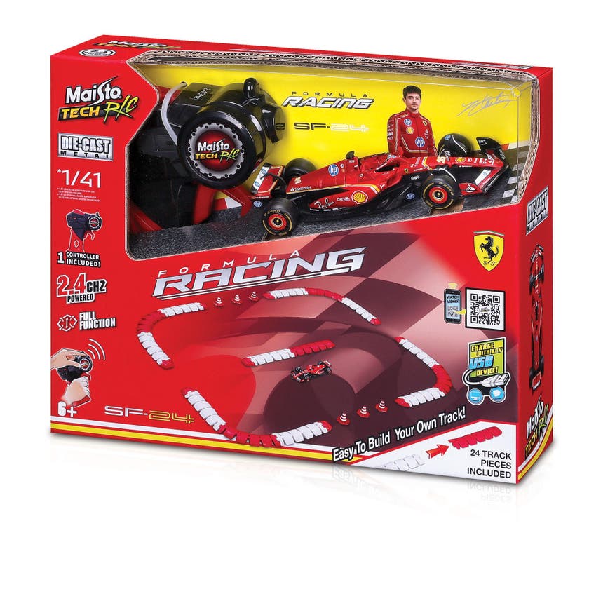 Ferrari F1 Radiostyrd Racingbil med Bana