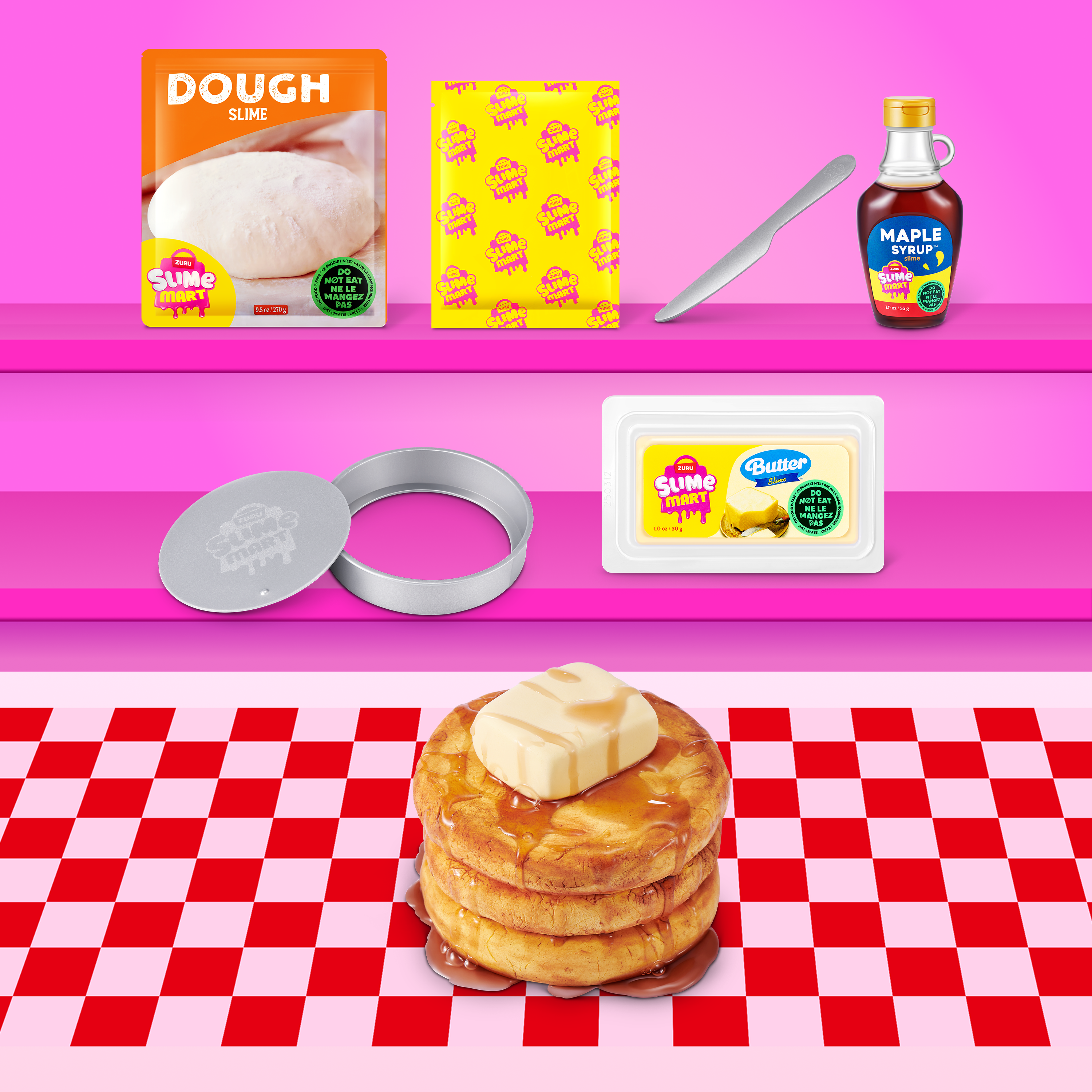 Slime mart – skapa realistisk mat av klämbart slime