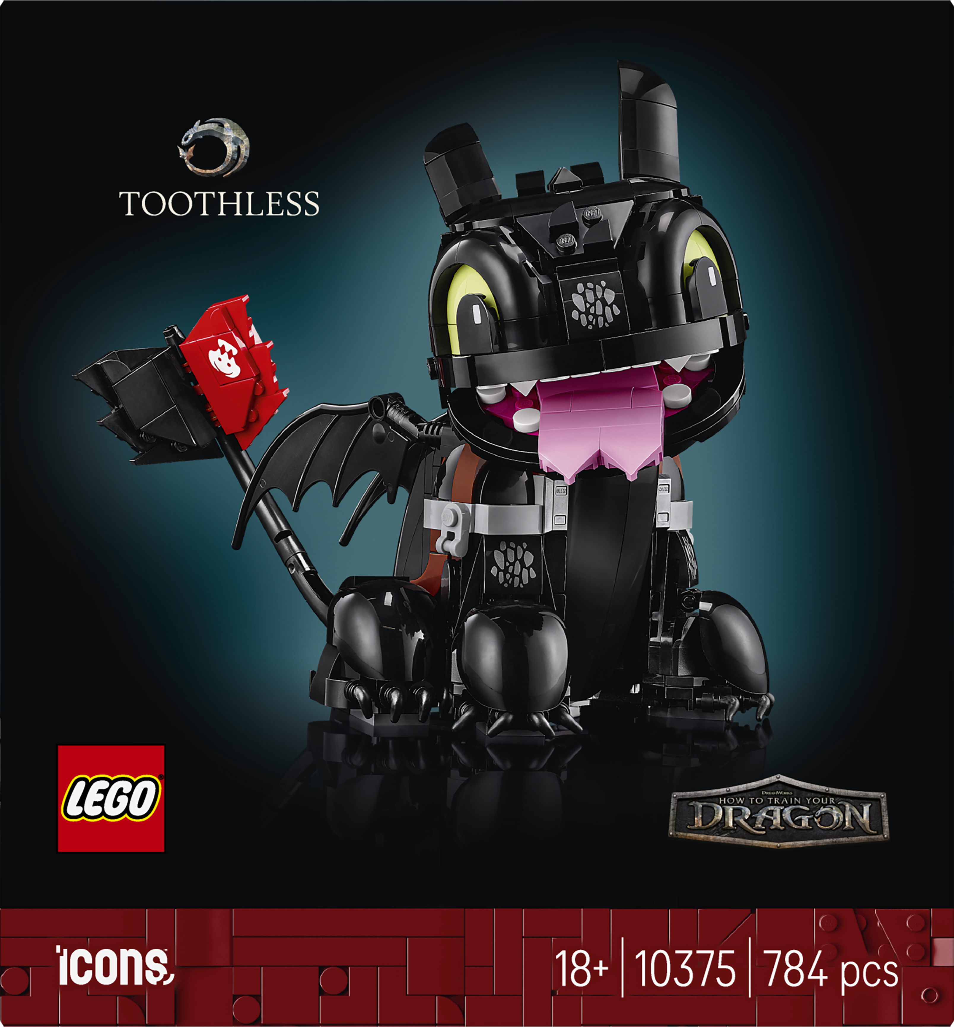 LEGO® Icons Draktränaren: Tandlöse, Byggset för vuxna 10375