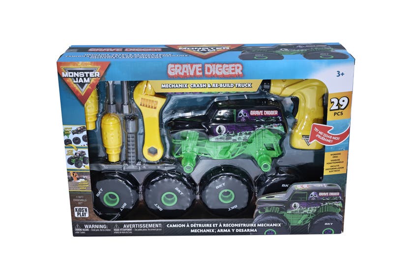 Monster Jam Grave Digger Build N ReBuild 1:18