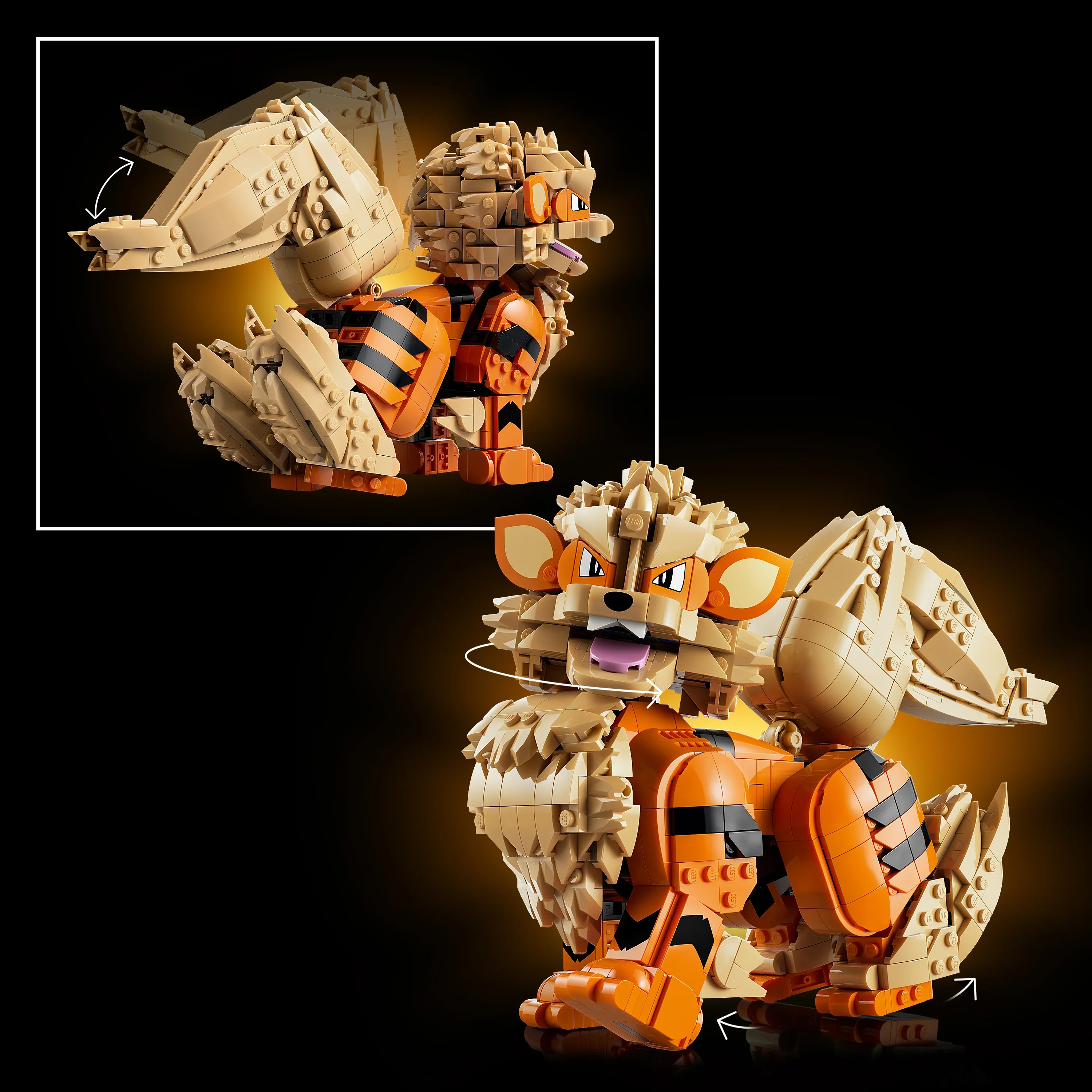 LEGO® Pokémon 72160 Arcanine, Samlarfigur för Vuxna