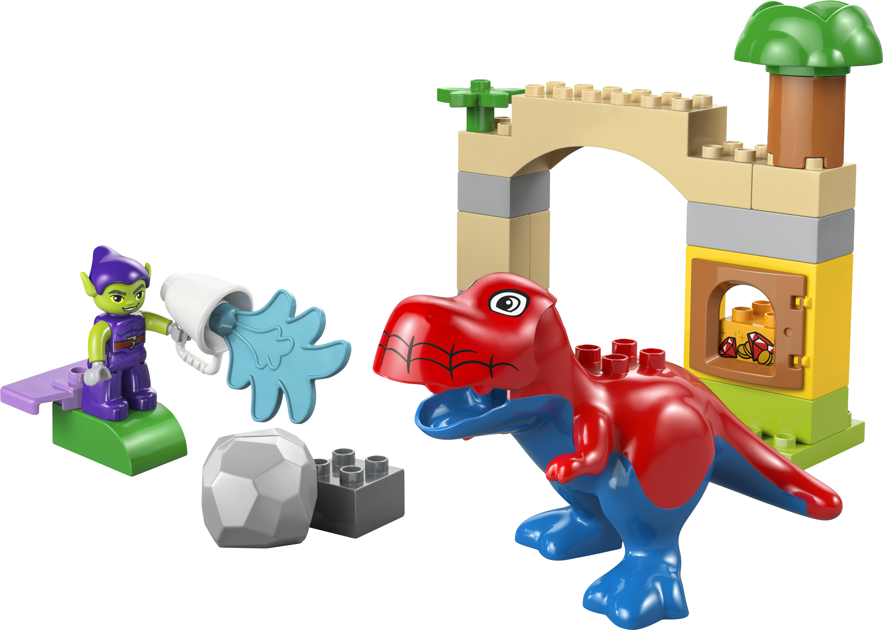 LEGO® DUPLO® │Marvel Dinosaurien Spidey-Rex mot Green Goblin 10463