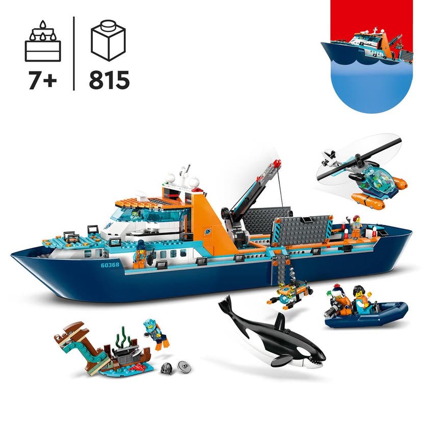 LEGO City 60368, Polarutforskare och skepp
