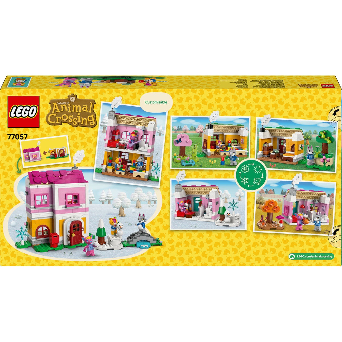 LEGO Animal Crossing 77057, Kreativa hus: roliga årstider