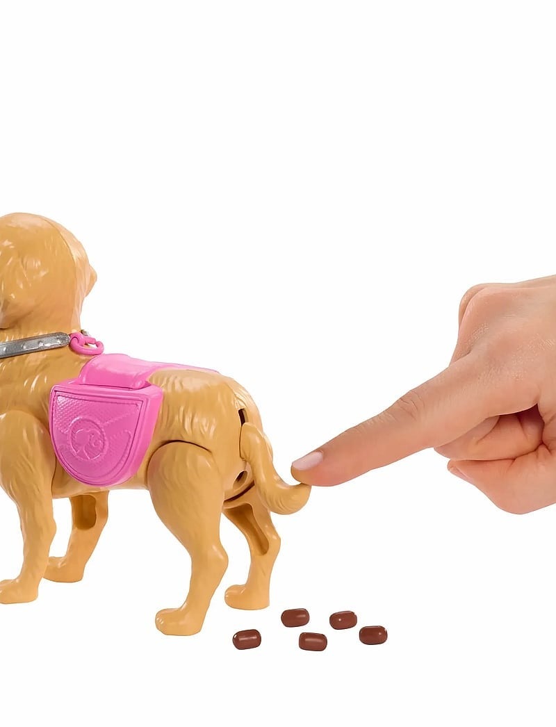 Barbie Walk & Potty Pup med docka och gående valp