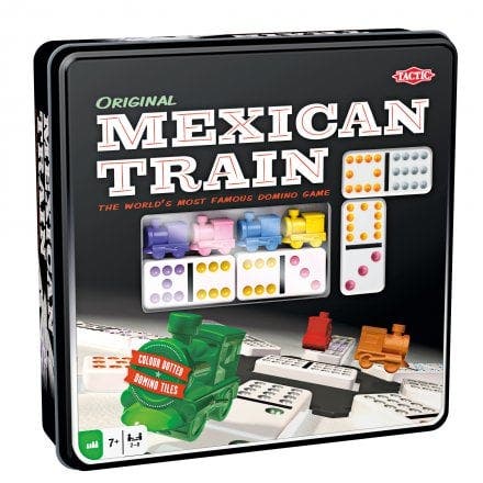 Mexican Train i plåtask