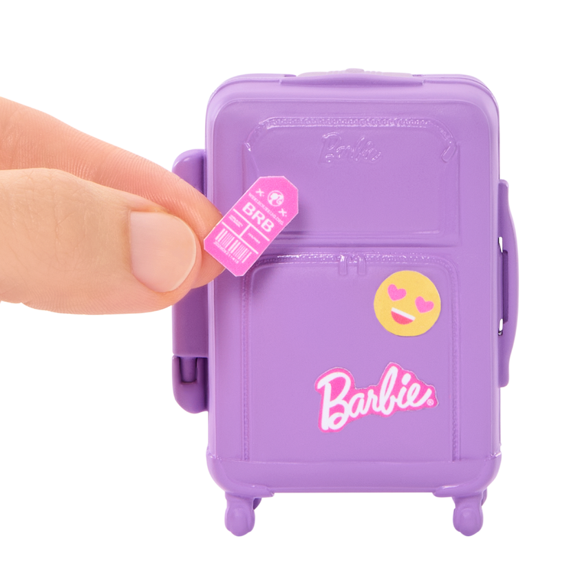 Barbie Malibu-docka med resväska och bagagekarusell