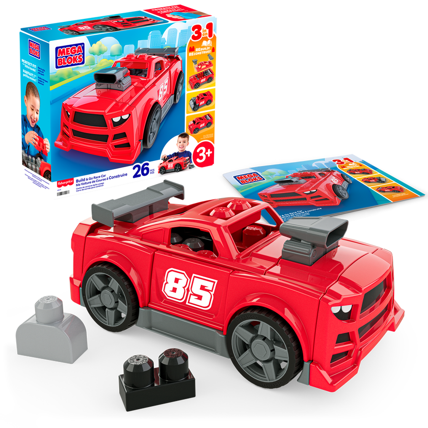 MEGA BLOKS Build & Go Race Car 26 delar