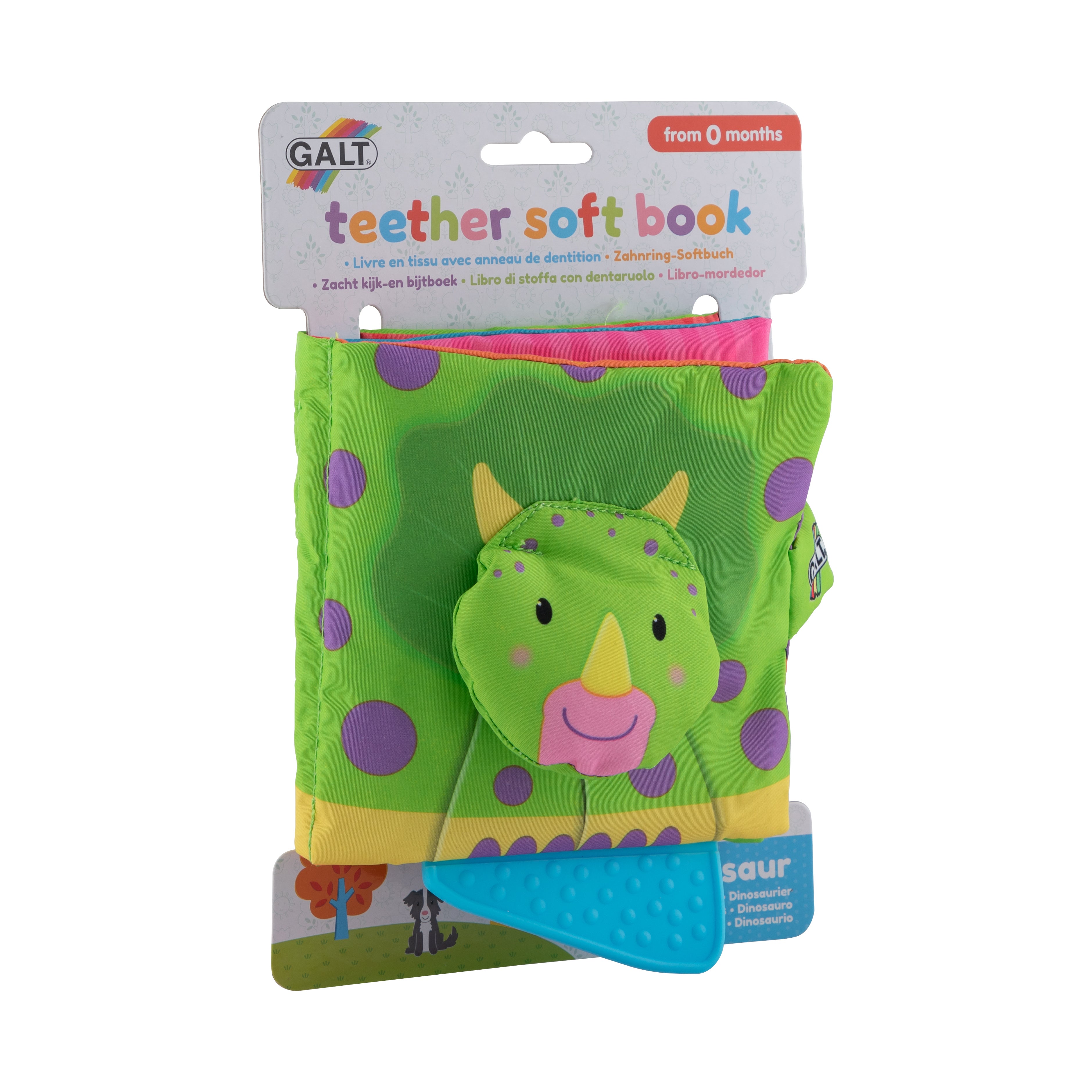 Mjukbok Med Tuggdel Dino