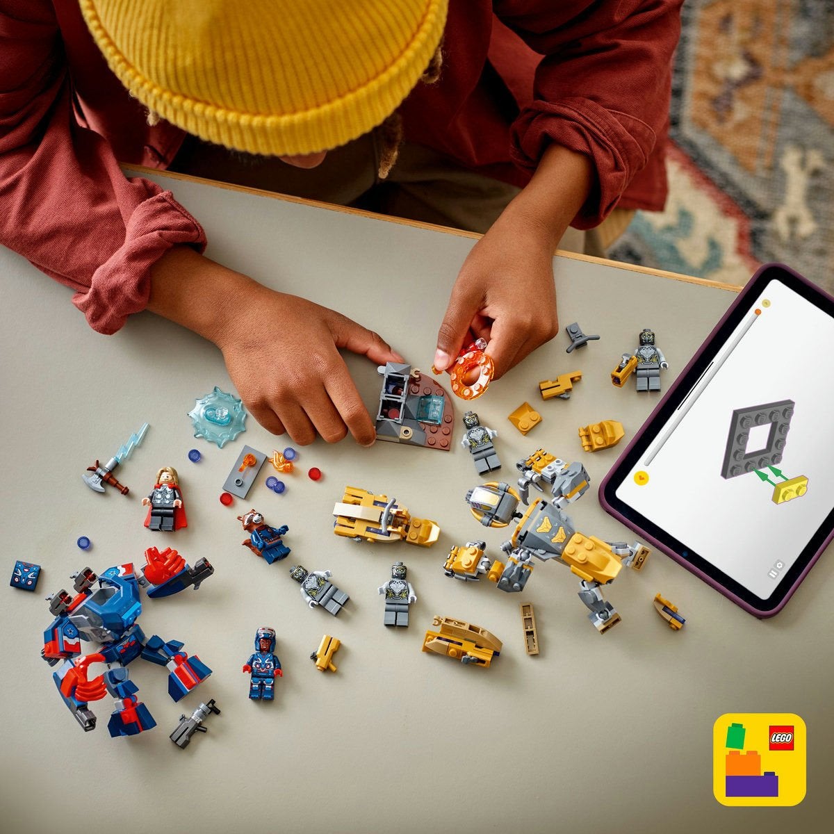 LEGO Super Heroes 76322, Avengers: Endgame Thor mot Chitauri