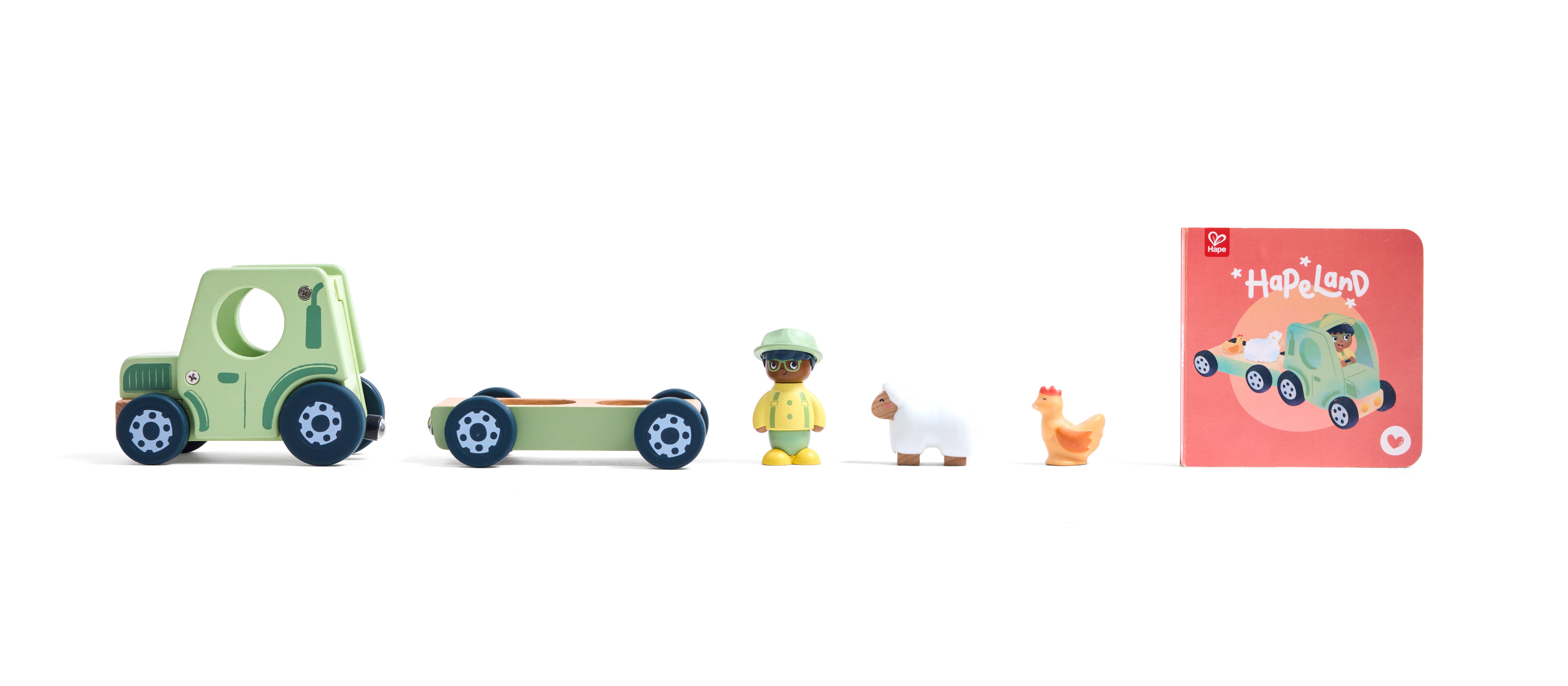 Hape Hapeland The Rumbling Tractor With Sound