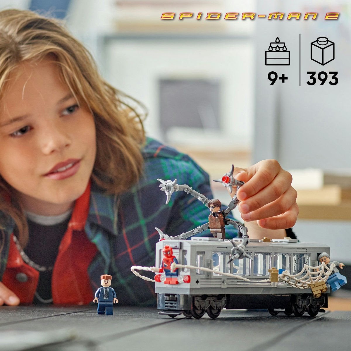 LEGO Super Heroes 76321, Spider-Man mot Doc Ock: tunnelbanescenen