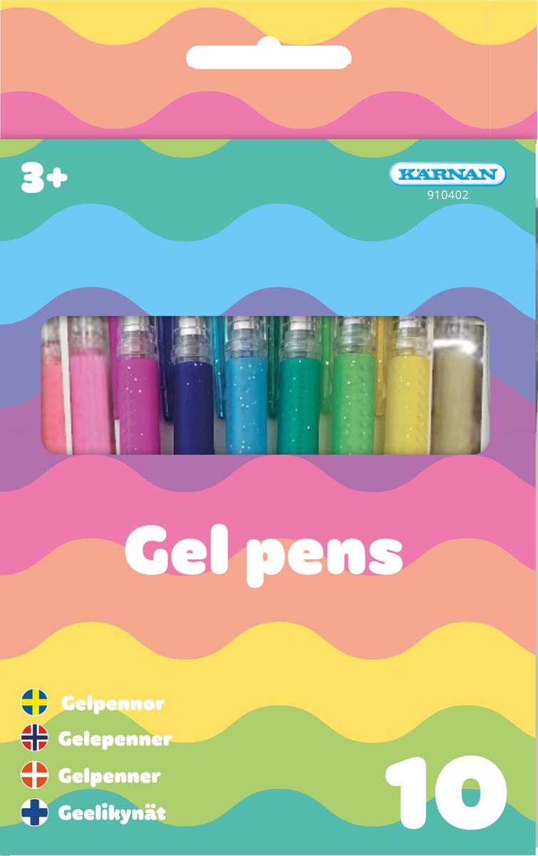 Gelpennor Pastell 10-pack