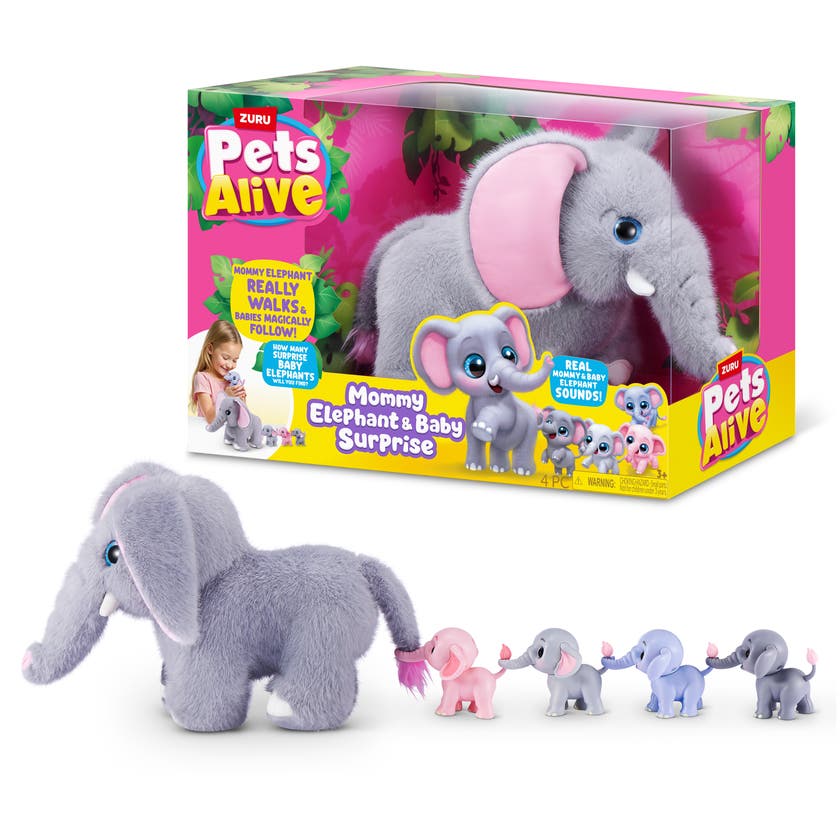 Pets Alive - Mommy & Baby Surprise Mommy Elephant