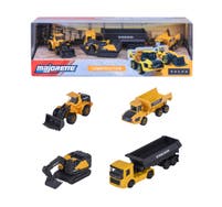 Majorette Volvo Anläggningsfordon Presentförpackning 4-Pack