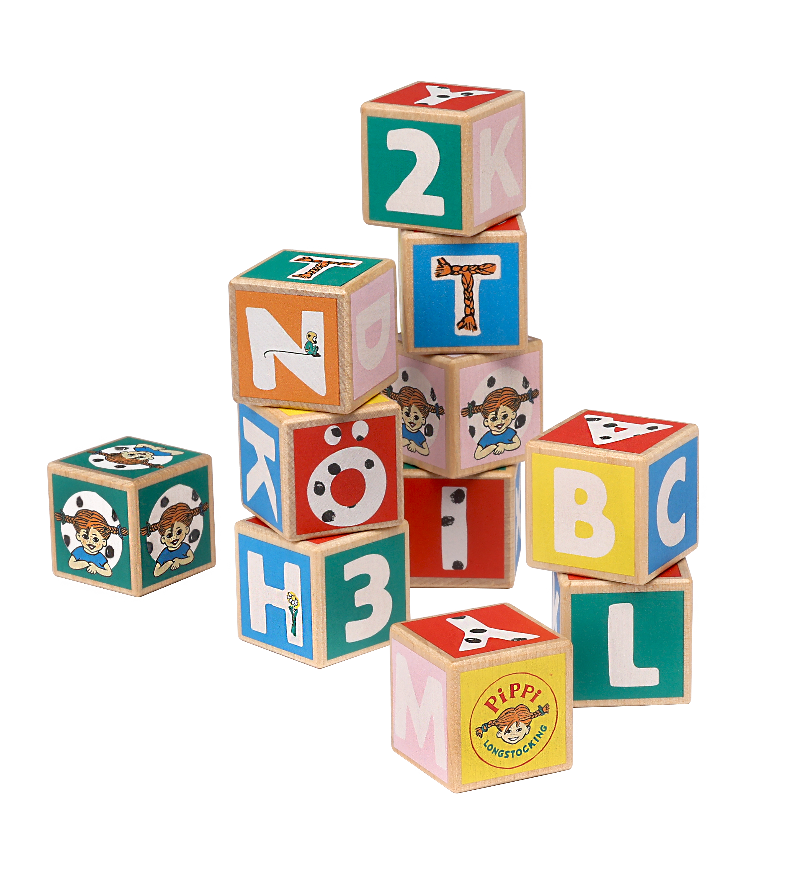 Pippi Bokstavsklossar 36st