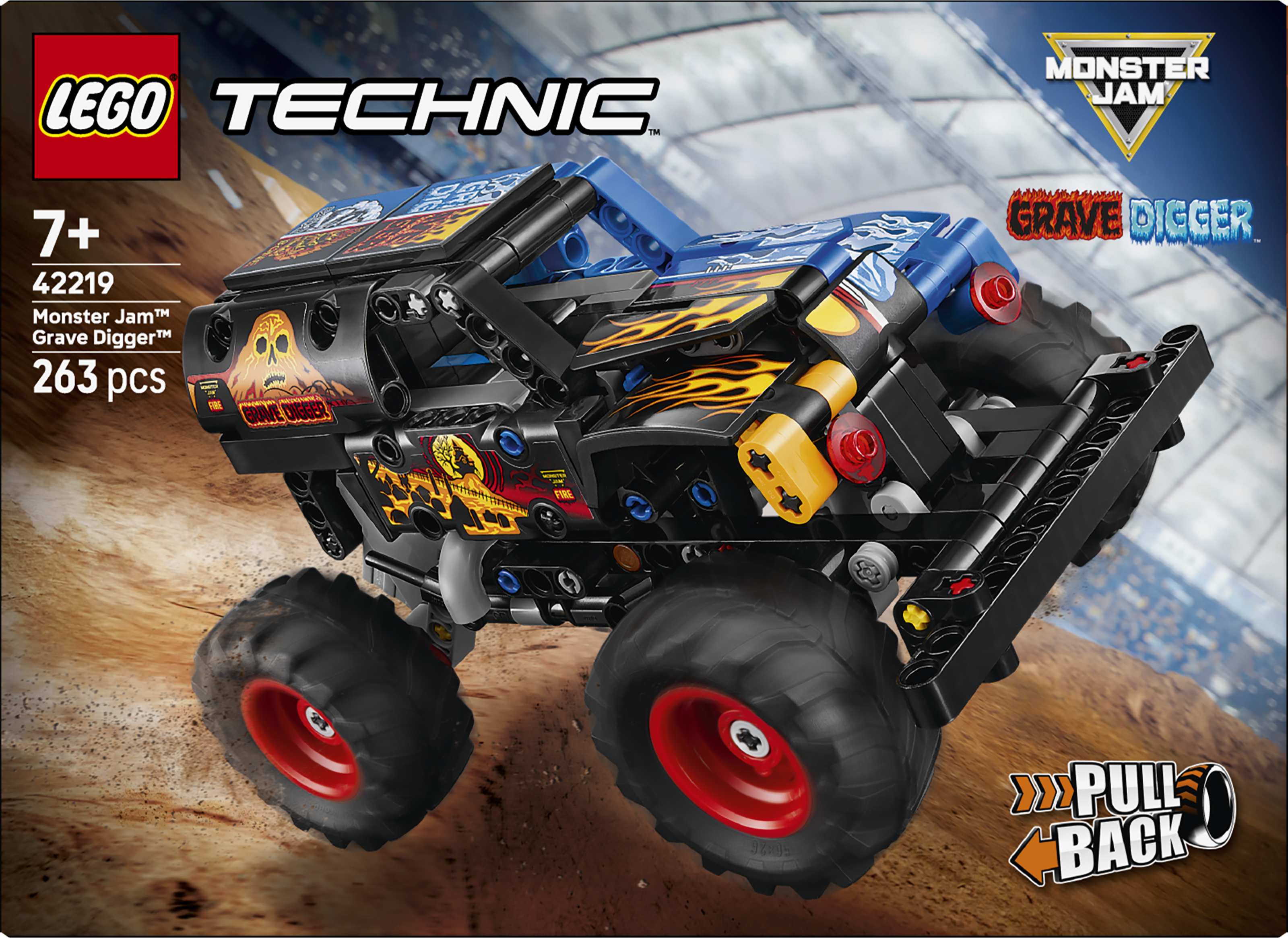 LEGO® Technic Monster Jam™ Grave Digger™ eld och is 42219