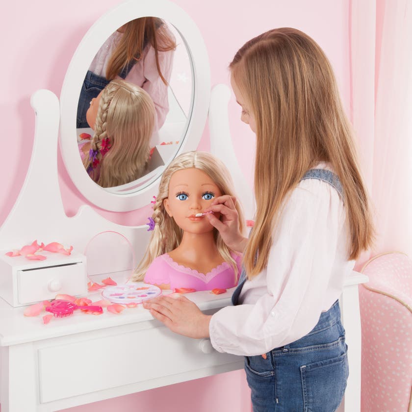 Sminkhuvud för styling och sminkning från 6 år – Charmed by Heart