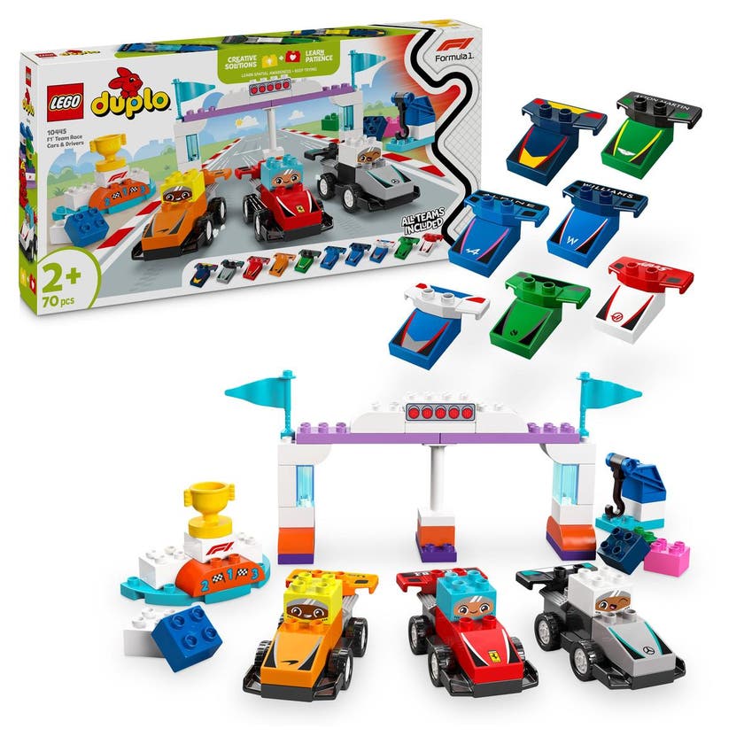LEGO DUPLO Town 10445, F1® Team – racerbilar och förare