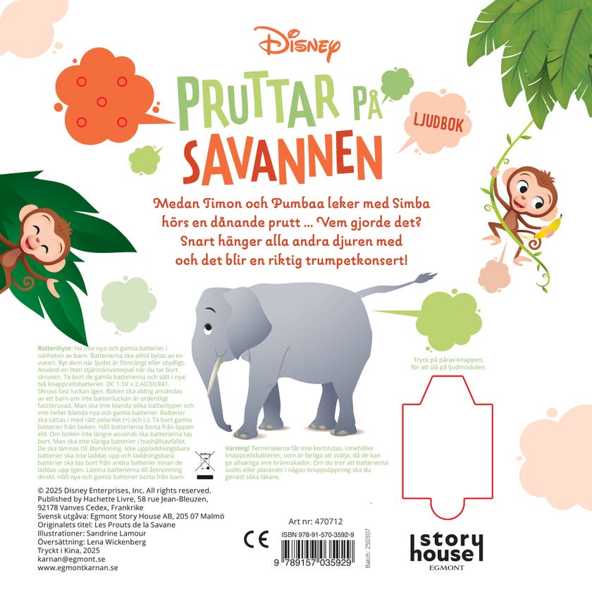 Pruttar på savannen Ljudbok