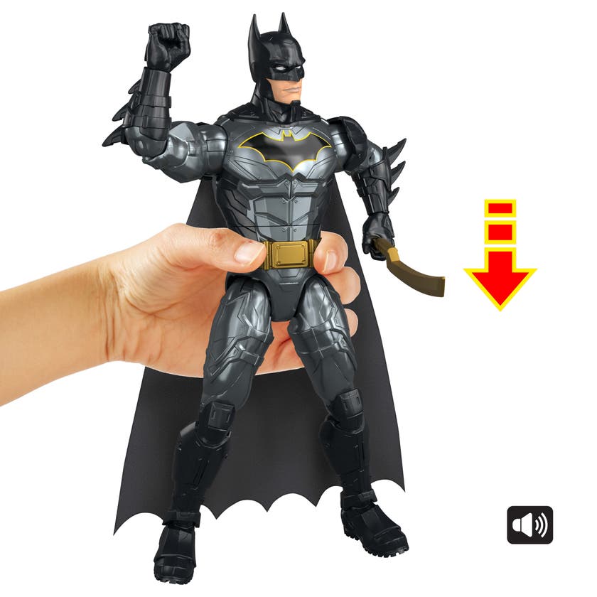 DC Crime Crusher Batman 30 cm med ljud och tillbehör