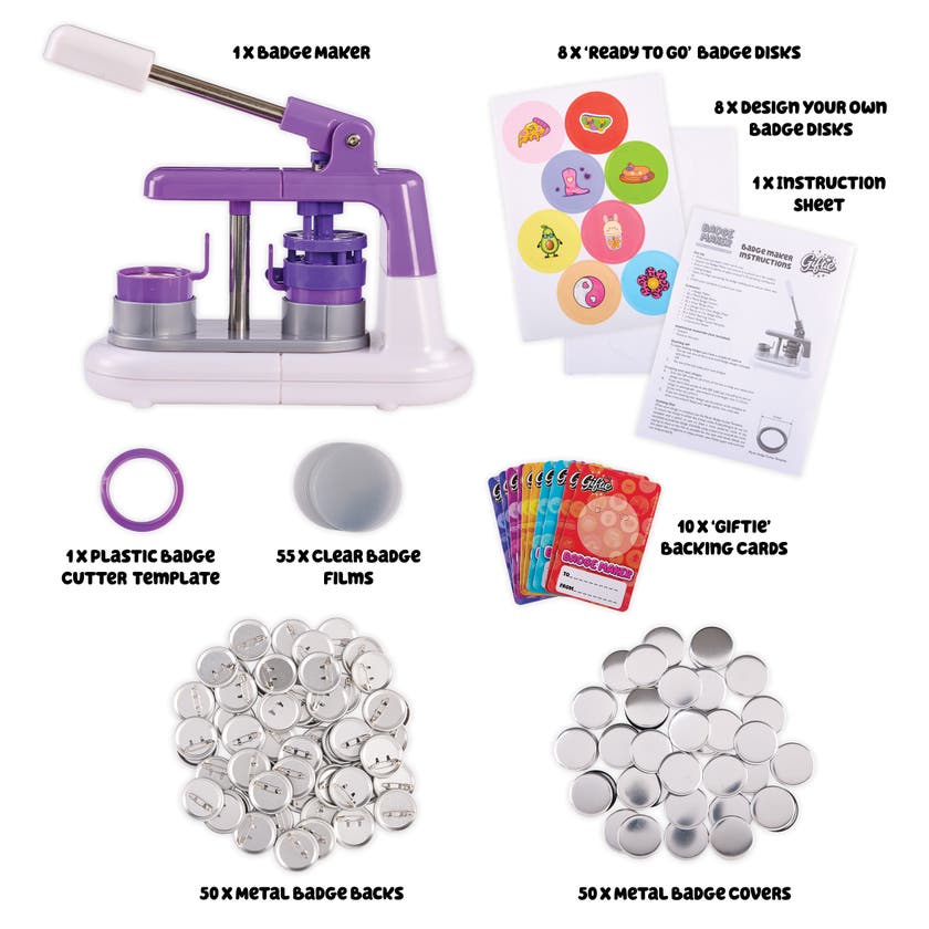 Giftie Badge Maker – gör egna pins att bära och ge bort