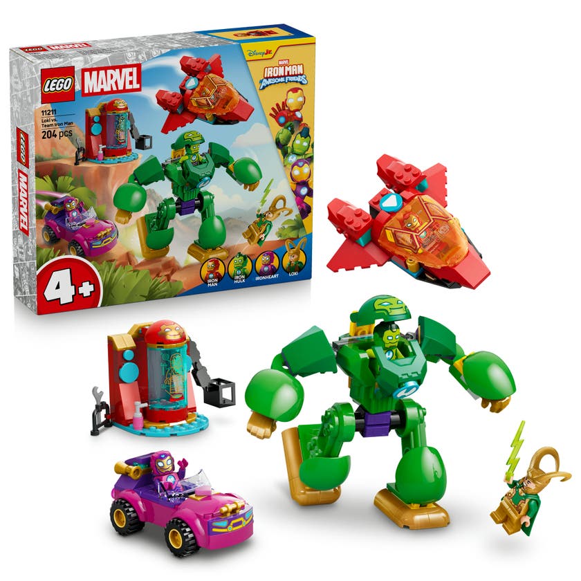 LEGO® | Marvel Iron Man och hans otroliga vänner Loki mot Team Iron Man 11211