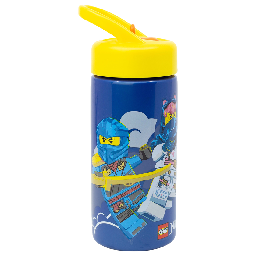 LEGO NINJAGO, Vattenflaska med sugrör, 420ml