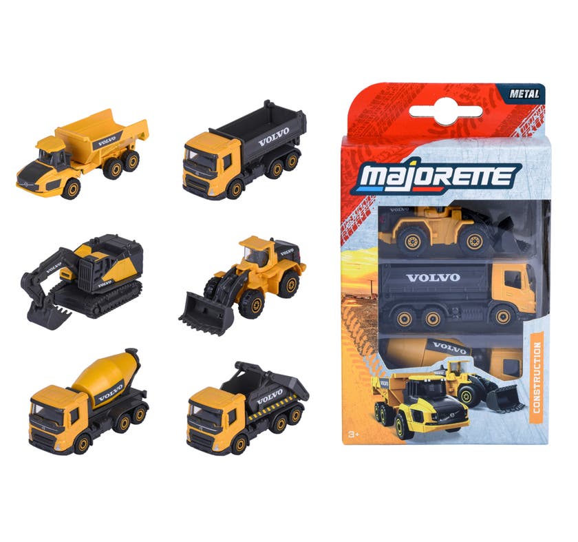 Majorette Volvo Anläggningsfordon 3 Pack