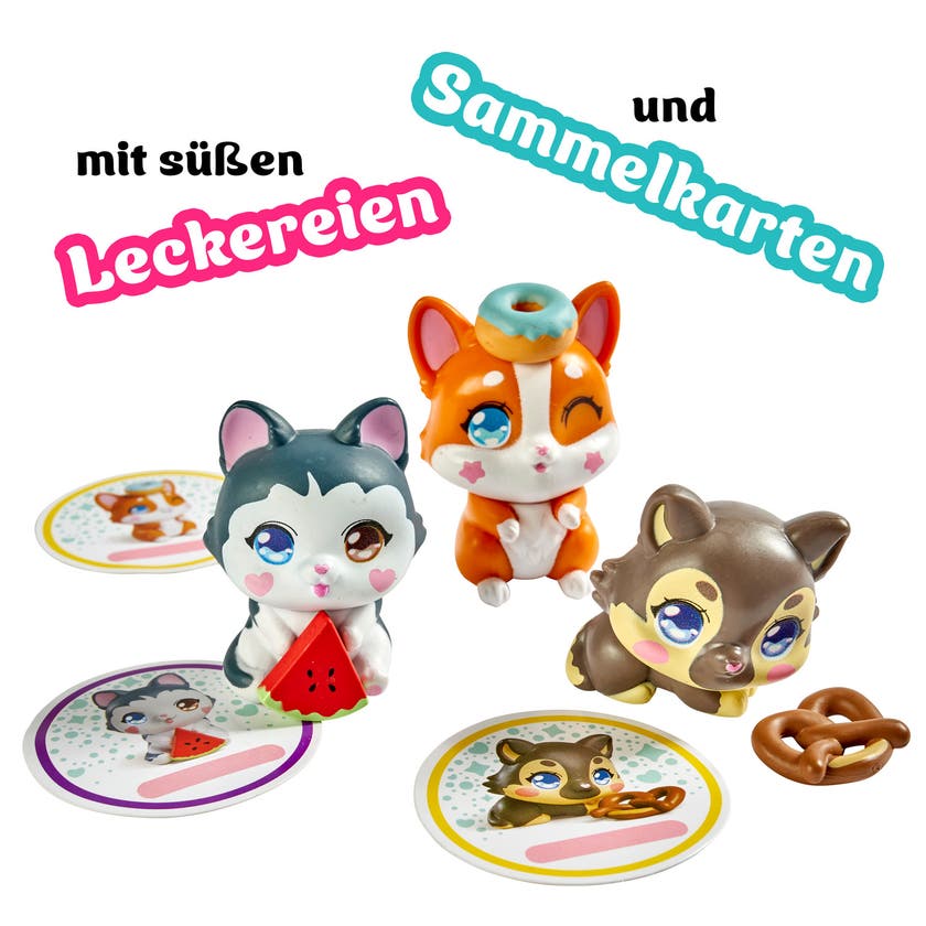Kawaii Pups samlarfigurer 4-pack