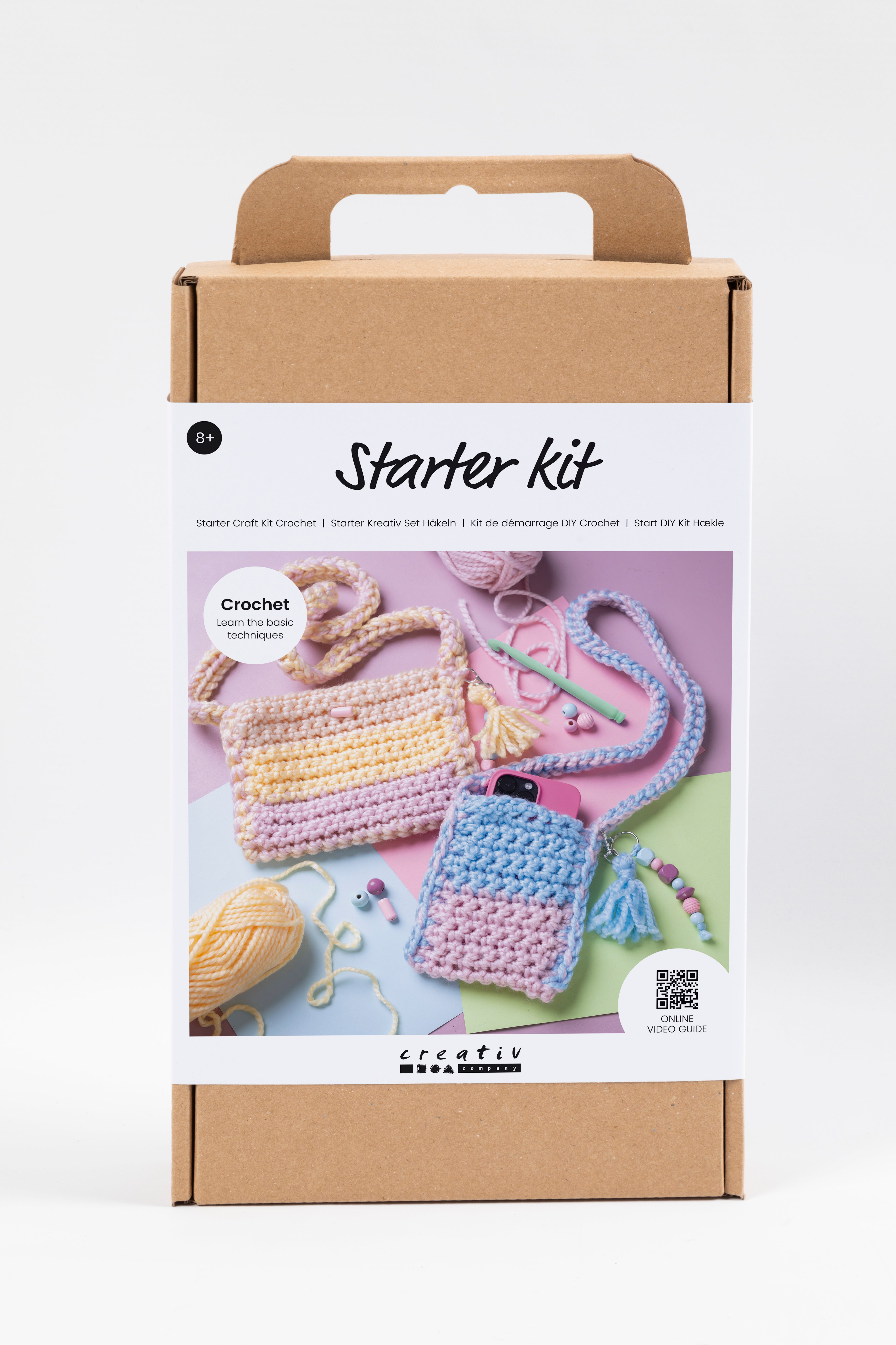 Start Diy Kit Virkning, Mixade Färger, Väskor