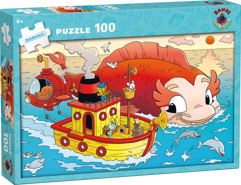 Bamse pussel 100 bitar Havets hemlighet