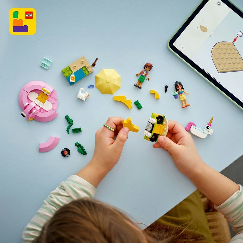 LEGO Friends 42658, Poolparty med enhörning och flamingo
