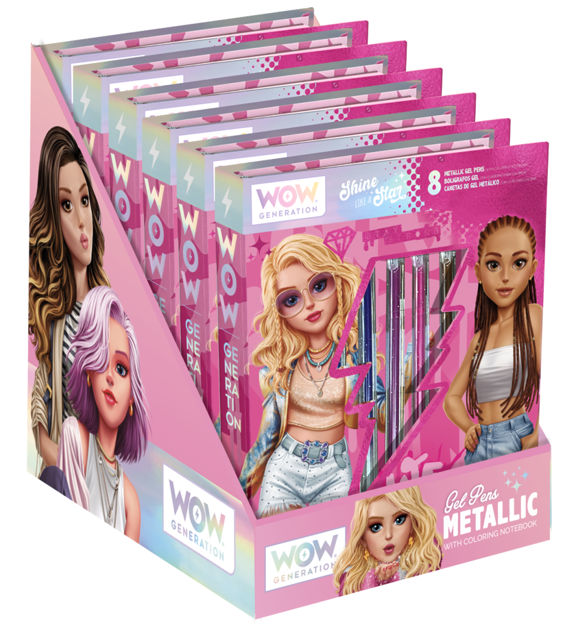 WOW Generation, Metallic Gel Pen with coloring notebook