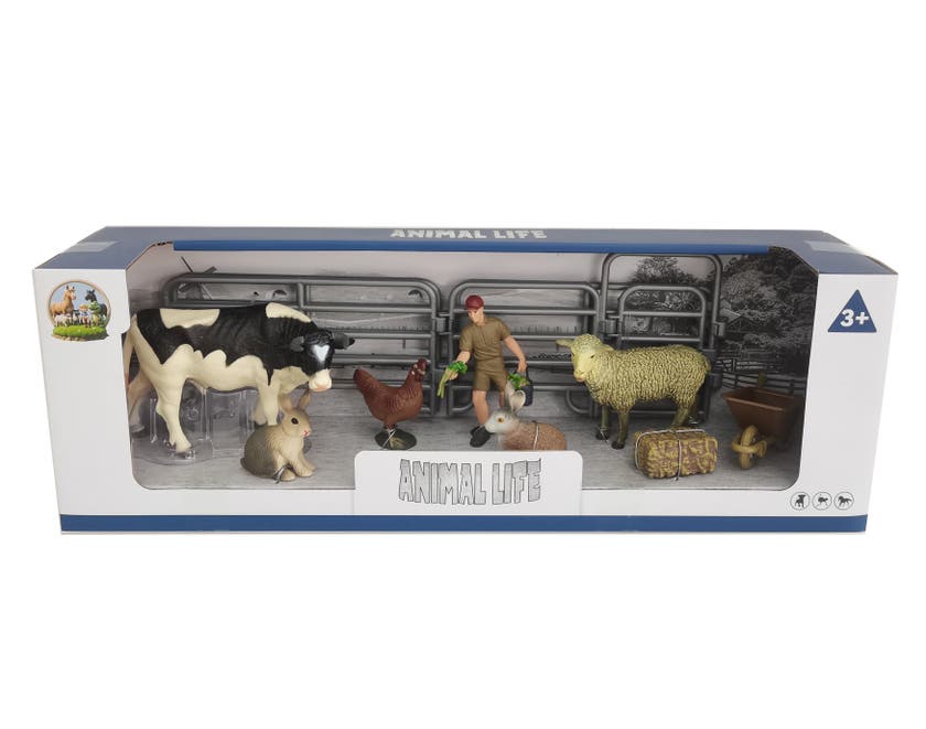 Animal Life, Bongårdsdjur 6 st m tillbehör
