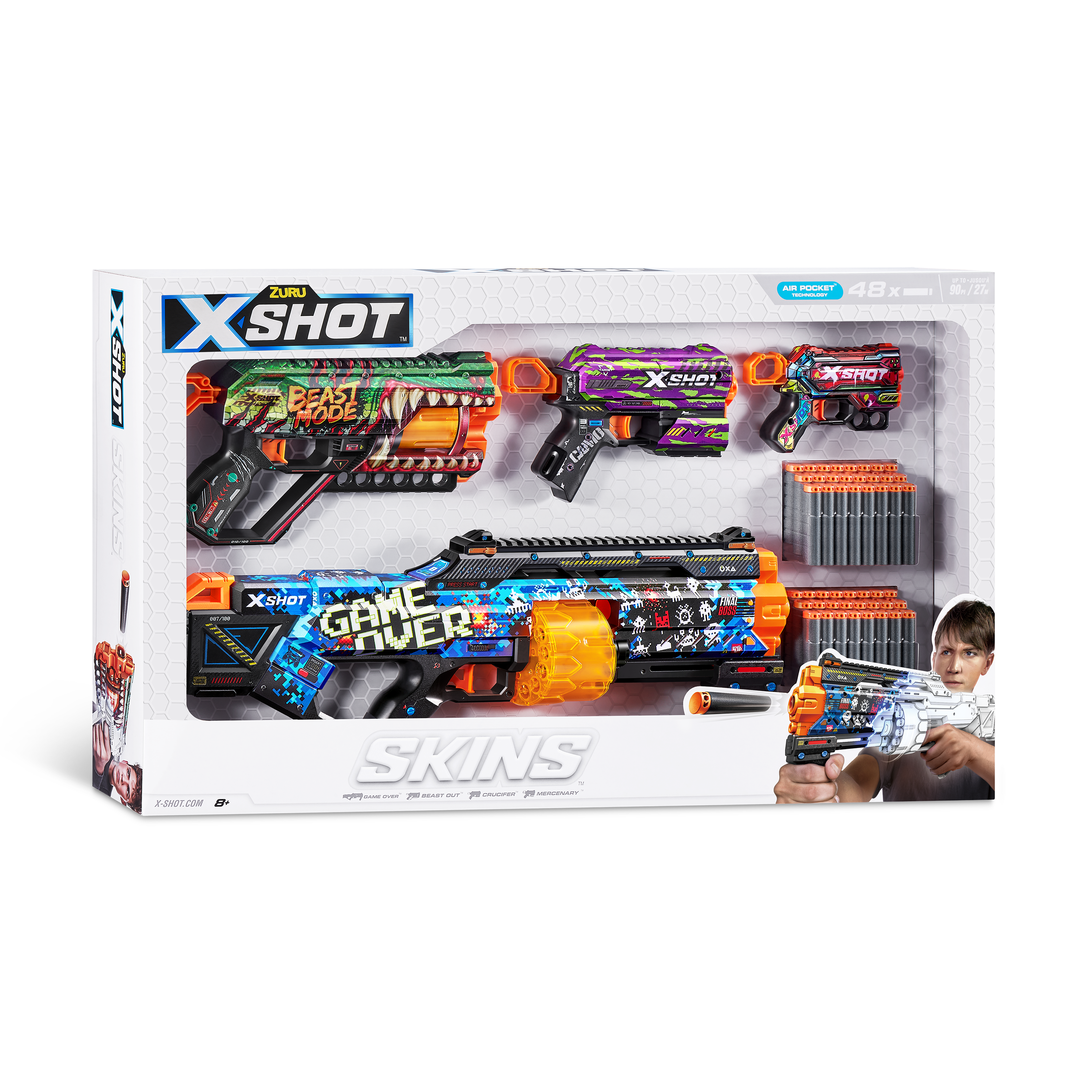 XSHOT Skins Mix Combo Last Stand, Griefer, Flux and Menace