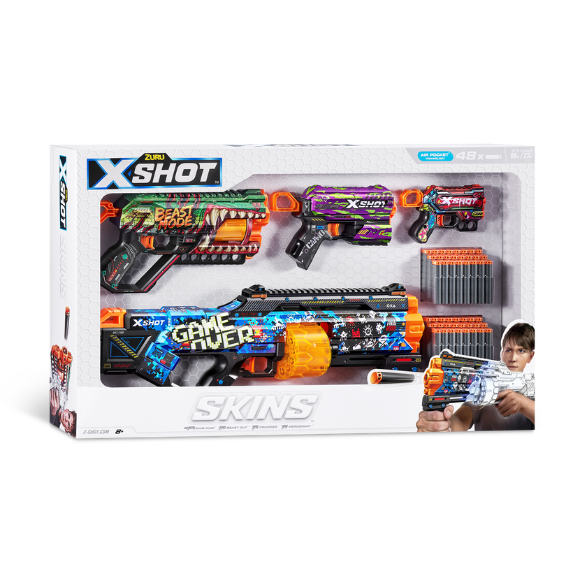 XSHOT Skins Mix Combo Last Stand, Griefer, Flux and Menace