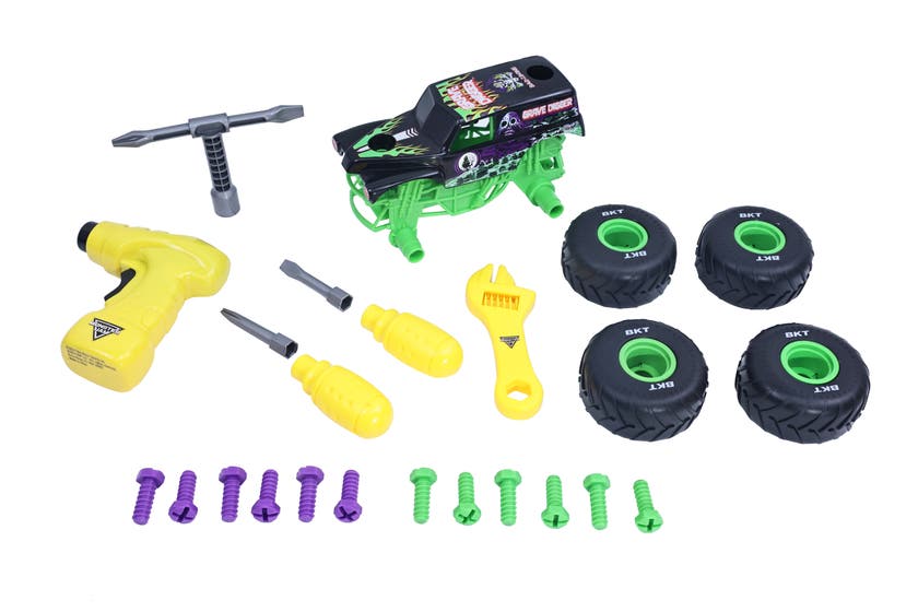 Monster Jam Grave Digger Build N ReBuild 1:18