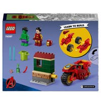 LEGO Marvel 76287, Iron Man med motorcykel och Hulk